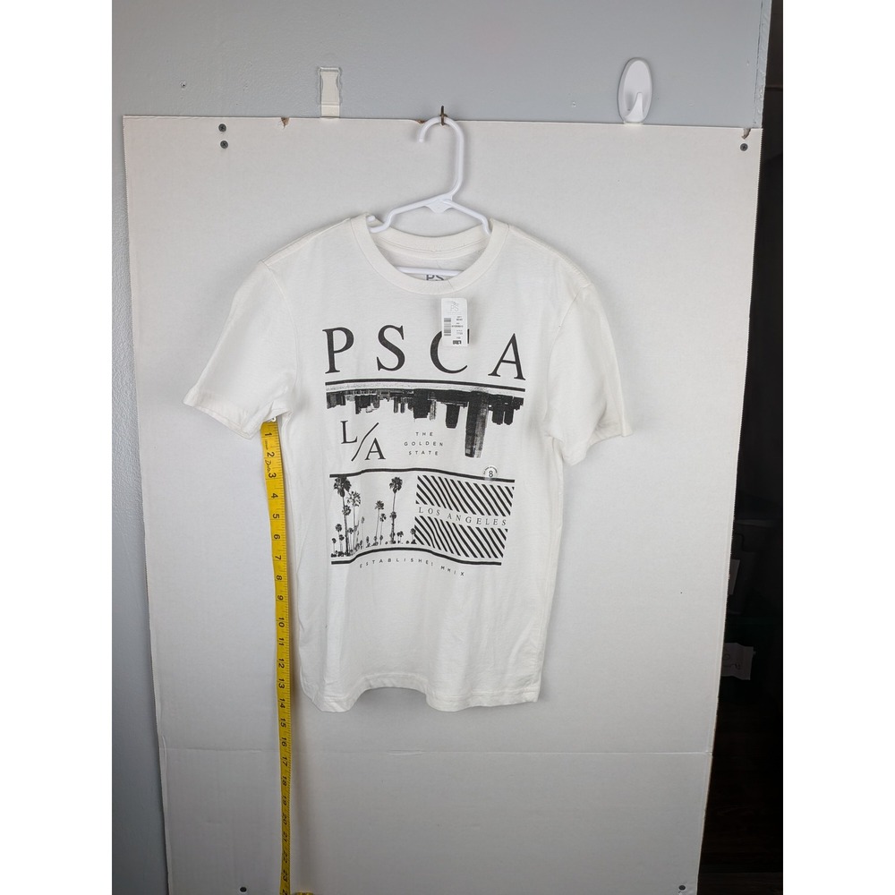 PS Aeropostale Boys White Los Angeles Graphic T-Shirt Size 8 NWT